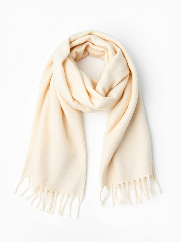 Cream Cashmere Scarf