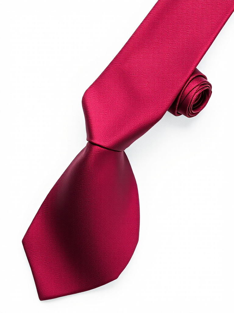 Burgundy Silk Tie