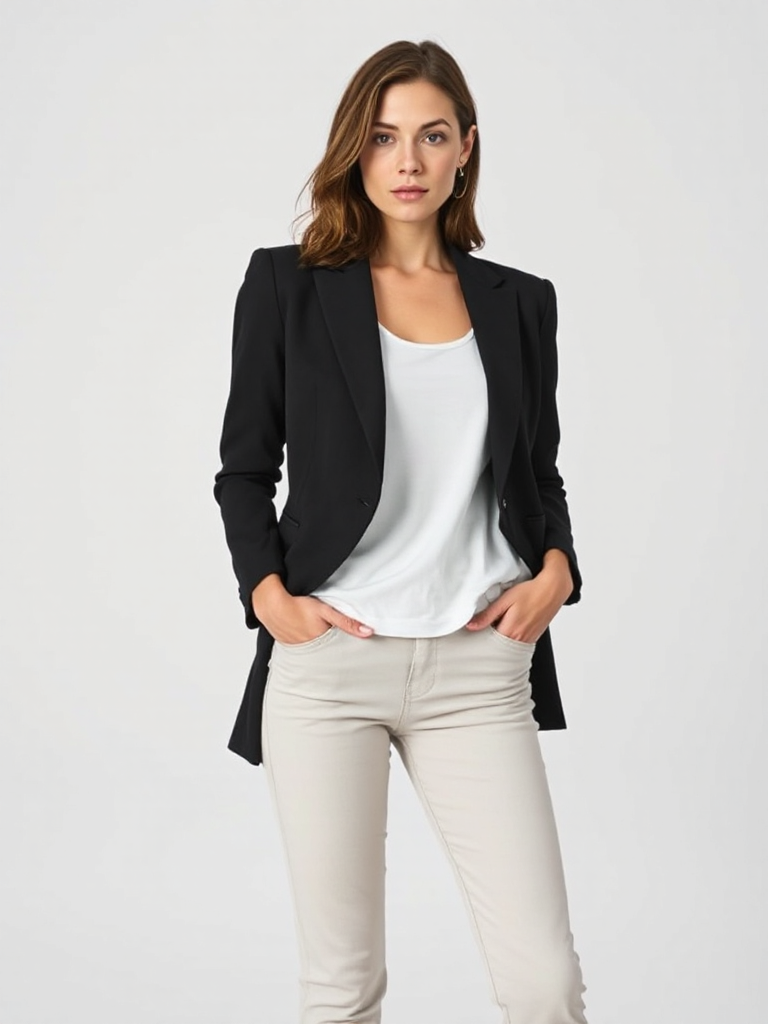 Black Structured Blazer
