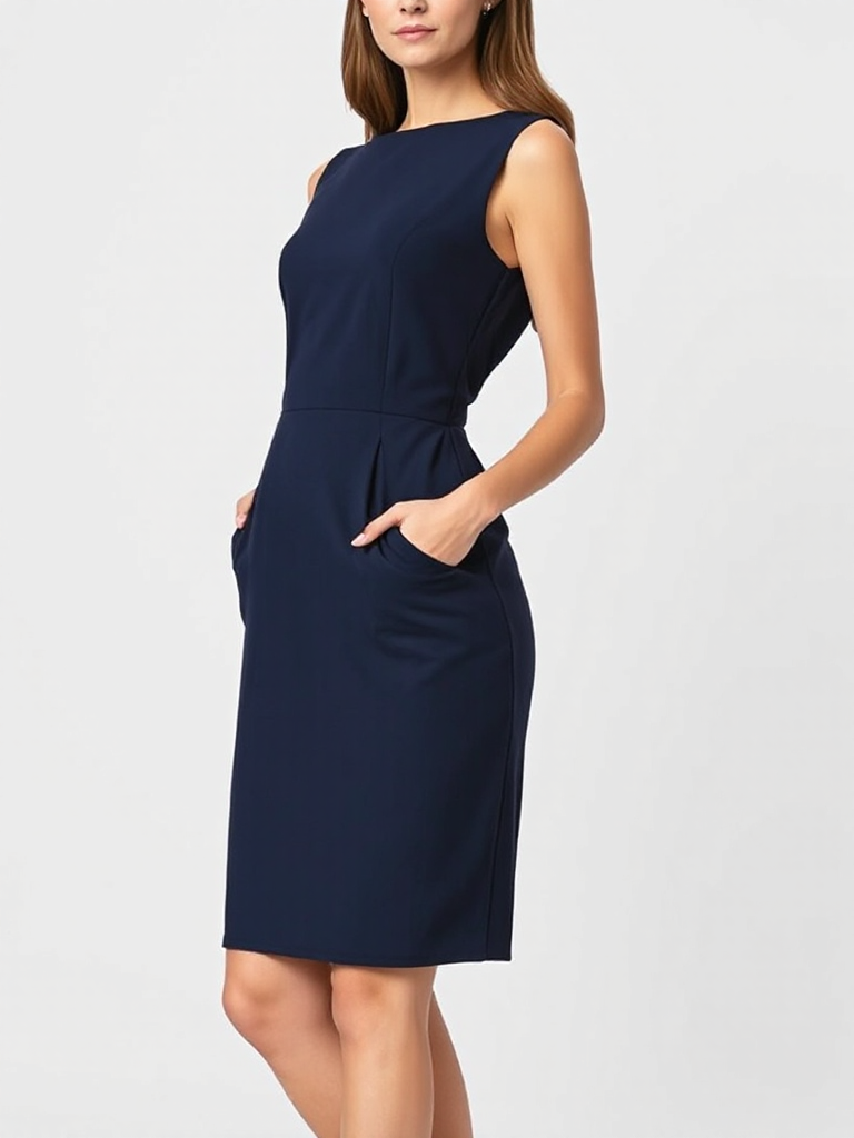 Navy Sheath Dress