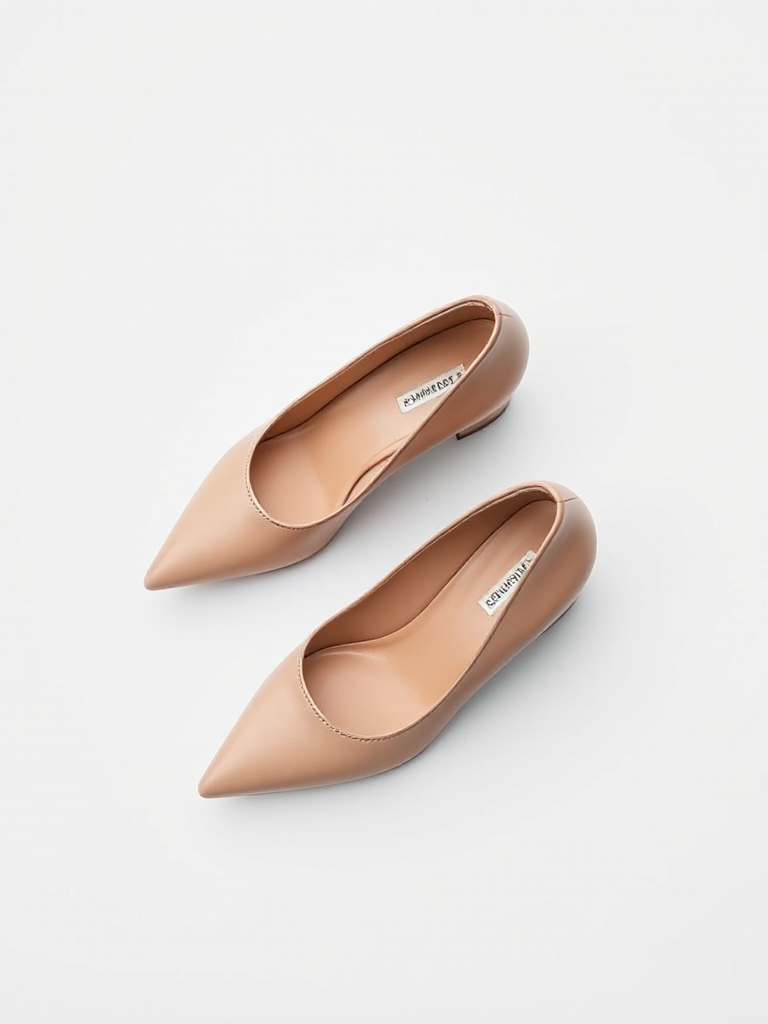 Nude Leather Pumps