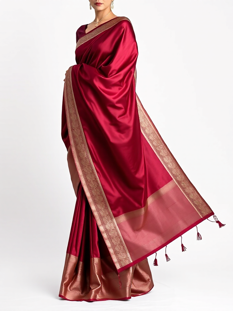 Maroon Festive Saree