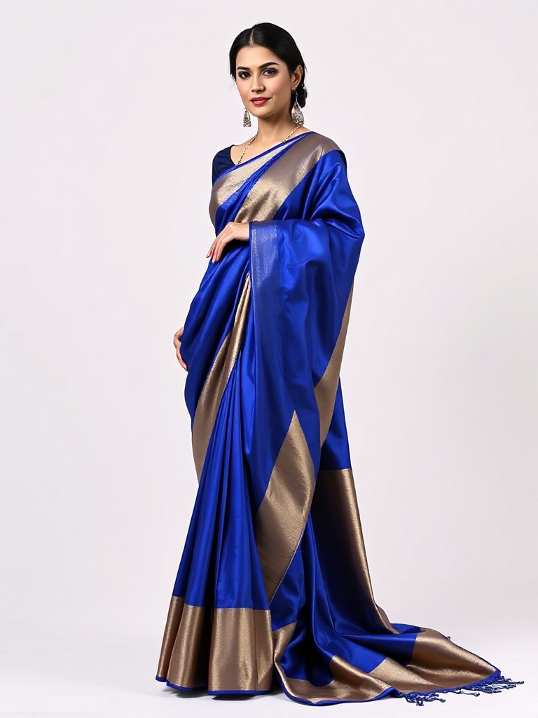 Royal Blue Festive Saree