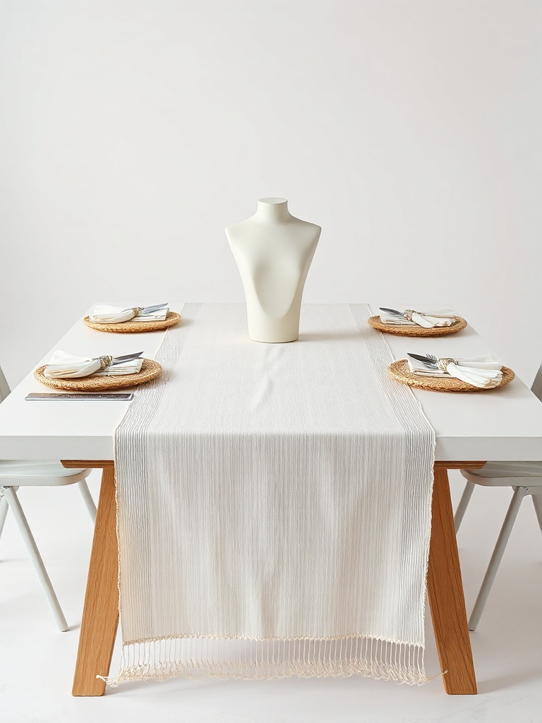Cream Table Runner Set