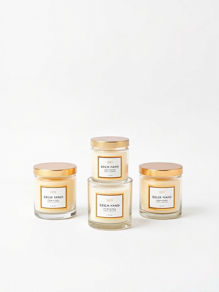 Gold Scented Candle Set