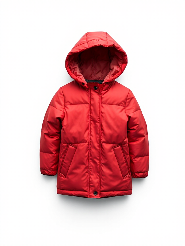 Red Kids Winter Parka