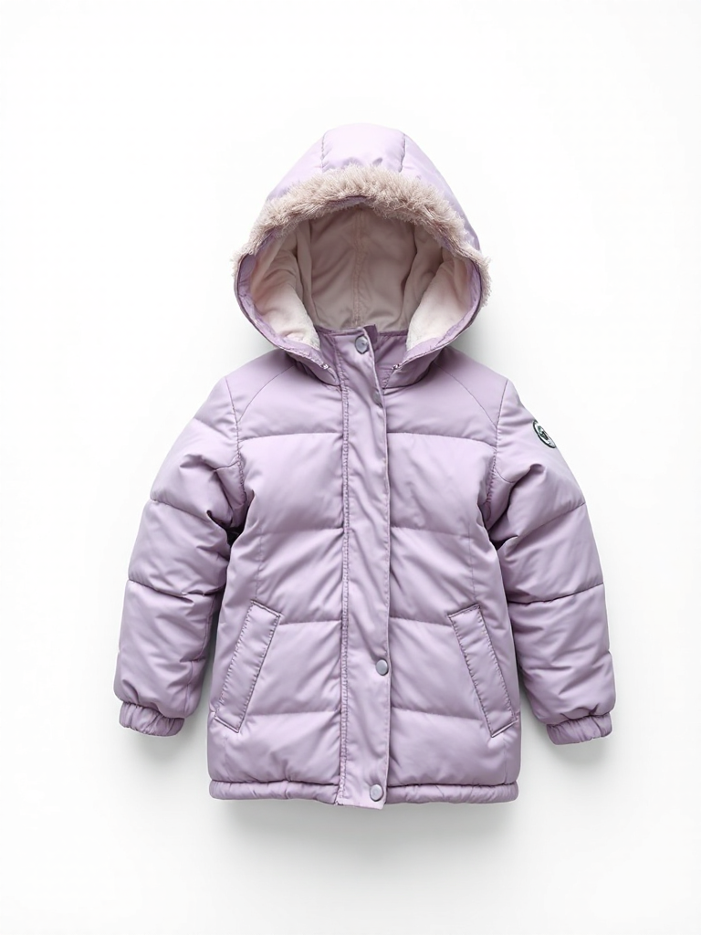 Lavender Kids Winter Parka