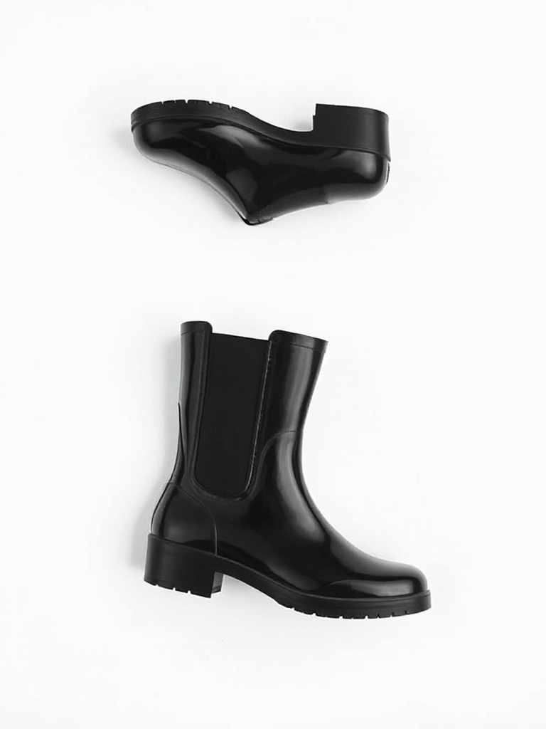 Black Waterproof Ankle Boots