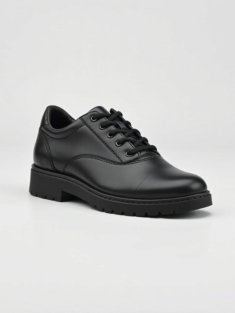 Academy Black School Shoes
