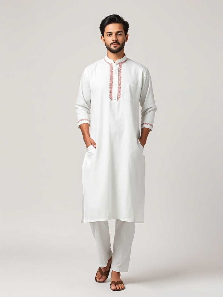 Nawab Embroidered Kurta Set