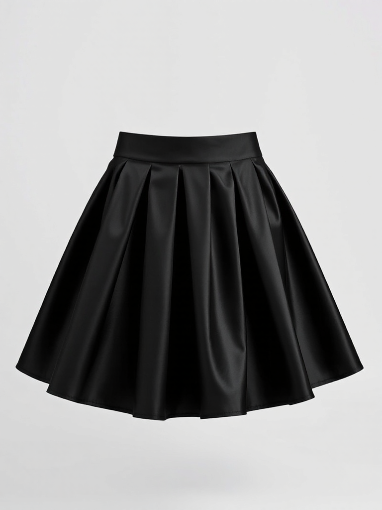 Rhea Satin Midi Skirt