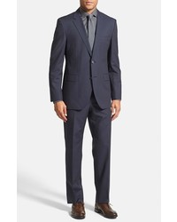 Navy Check Suit