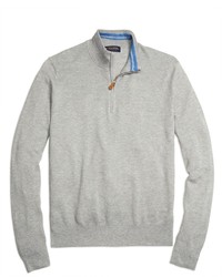 Grey Zip Neck Sweater
