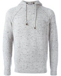 Grey Knit Hoodie