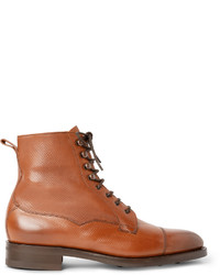 Tobacco Leather Casual Boots