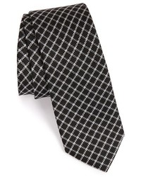 Black Check Tie