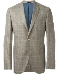 Beige Check Blazer