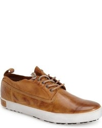 Tobacco Leather Low Top Sneakers