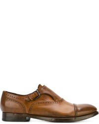 Tobacco Leather Monks