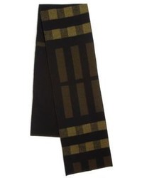 Olive Check Scarf