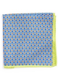 Light Blue Print Pocket Square