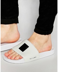 White Rubber Sandals