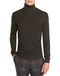 Olive Wool Turtleneck