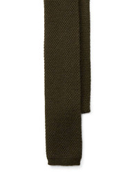 Olive Knit Tie