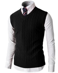 Black Sweater Vest