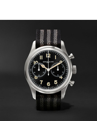 Black Horizontal Striped Canvas Watch
