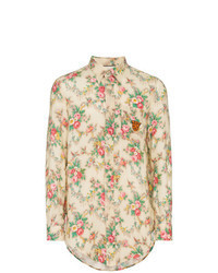 Tan Linen Long Sleeve Shirt