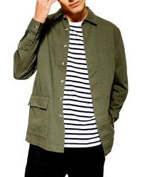 Olive Shirt Jacket
