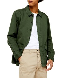 Dark Green Shirt Jacket