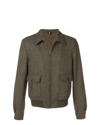 Brown Wool Shirt Jacket