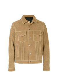Tan Suede Shirt Jacket