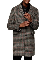 Charcoal Houndstooth Overcoat