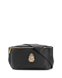 Black Leather Fanny Pack