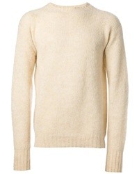Beige Crew-neck Sweater