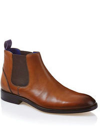 Brown Leather Chelsea Boots