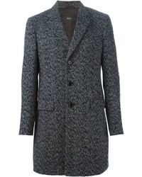 Charcoal Herringbone Overcoat