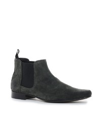 Charcoal Suede Chelsea Boots