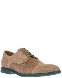 Tan Suede Derby Shoes
