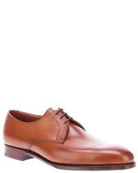 Brown Leather Derby Shoes