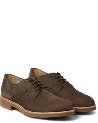 Brown Suede Derby Shoes
