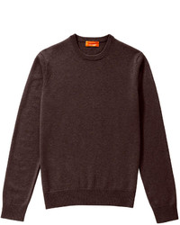 Dark Brown Crew-neck Sweater