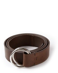 Dark Brown Leather Belt