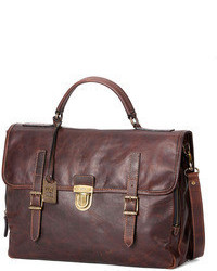 Dark Brown Leather Briefcase