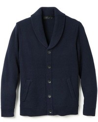 Navy Shawl Cardigan