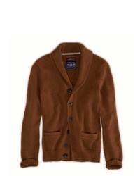 Brown Shawl Cardigan