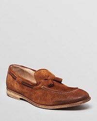 Tobacco Suede Tassel Loafers